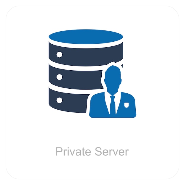 Private Server und Icon-Konzept