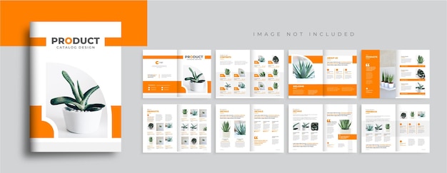 Produktkatalogvorlagendesign modernes Kataloglayout