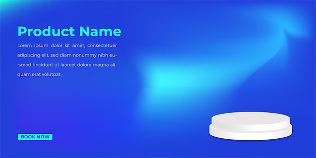 Vektor produktwerbung mit podium- und mesh-hintergrund