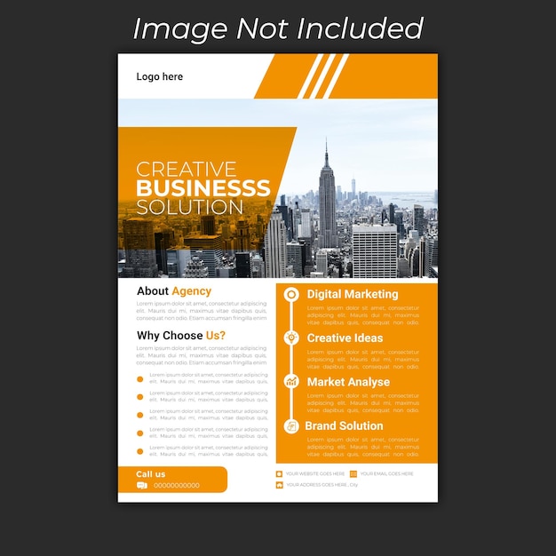 Professional Corporate Business Flyer Design Vorlage Vektordatei