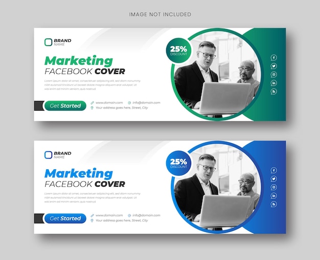 Professionelle Banner-Vorlage der Digital Marketing Agency