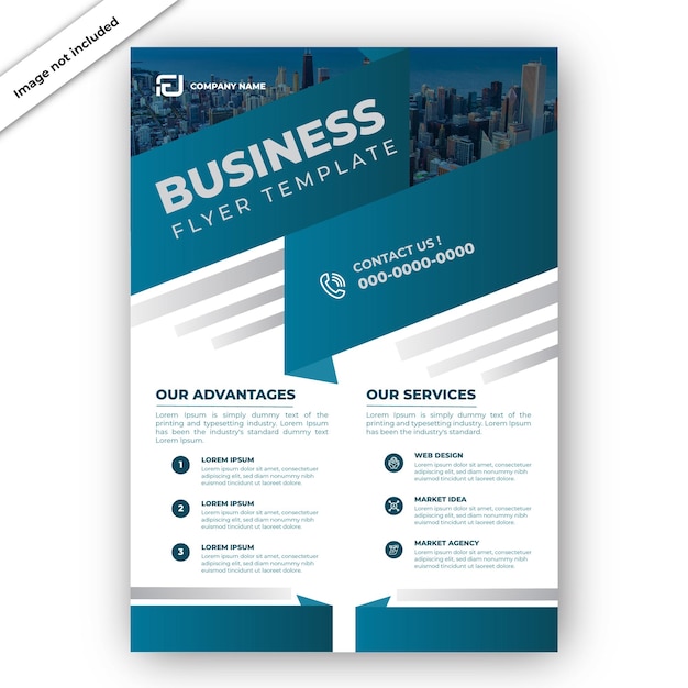 Professionelle Business-Flyer-Vorlage im modernen Design