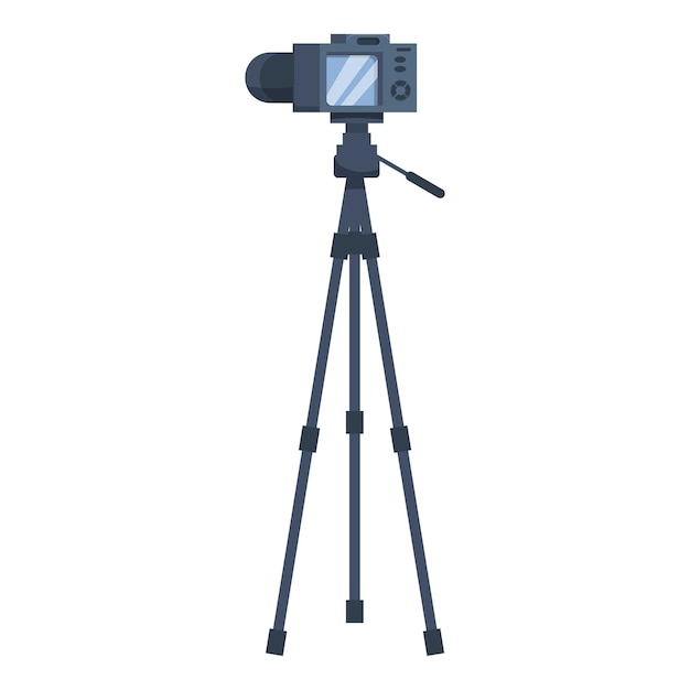 Professionelle digitale Kamera auf einem Stativ für die Aufnahme von Video-Blogs