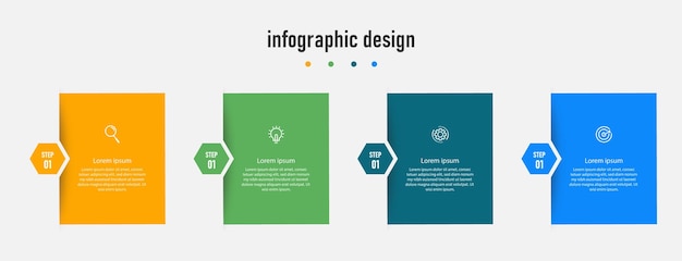 Professionelle infografik-designvorlage