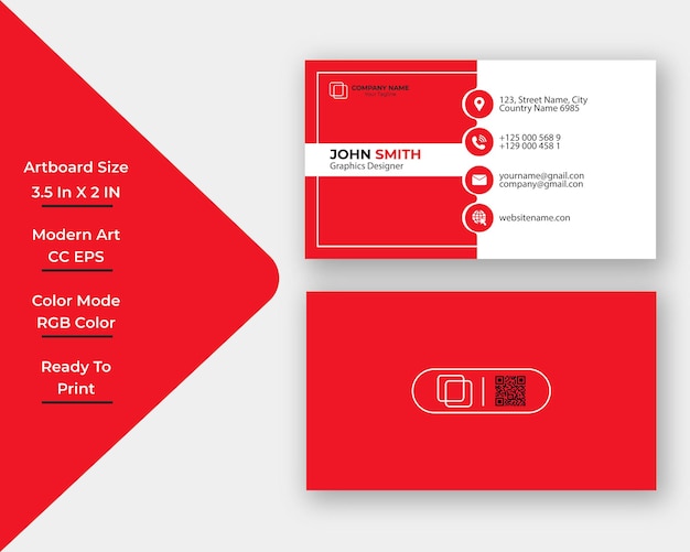 Professionelle moderne corporate business card design-vorlage