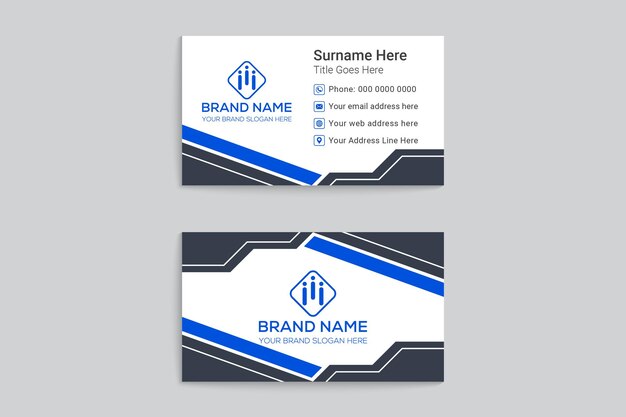 Professionelle Visitenkartenvorlage Design
