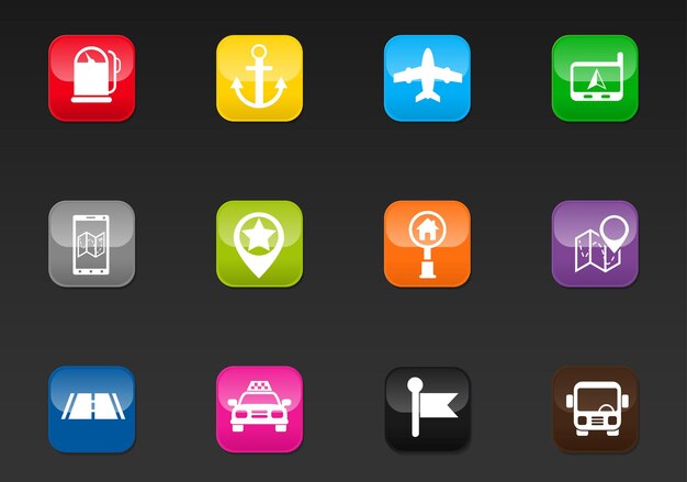 Professionelle Websymbole für die Navigation für Ihr Design