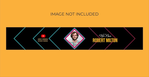 Professionelle YouTube-Banner-Kunst-Design-Vorlage