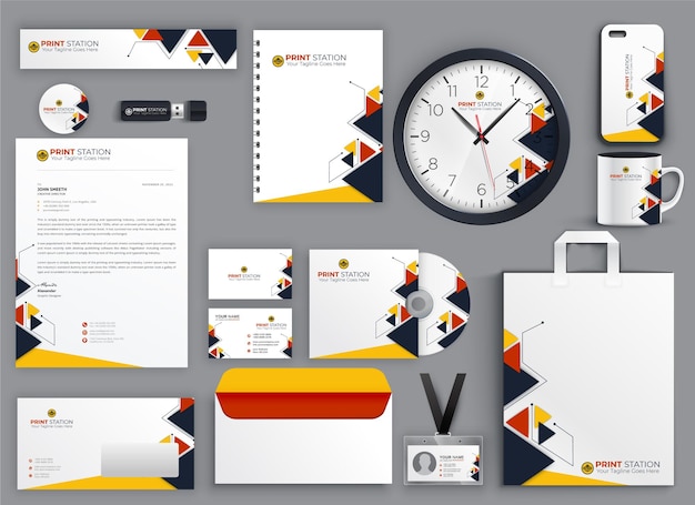 Professionelles Business Branding Briefpapier Set