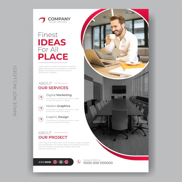 Professionelles Business-Flyer-Template-Design