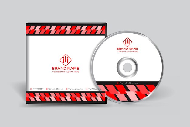 Vektor professionelles cd-cover-modell