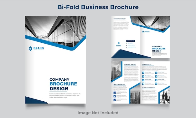 Professionelles corporate bifold-business-broschüren-template-design