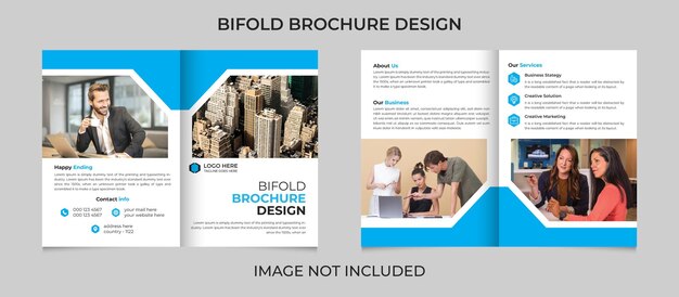 Professionelles corporate bifold-business-broschüren-template-design