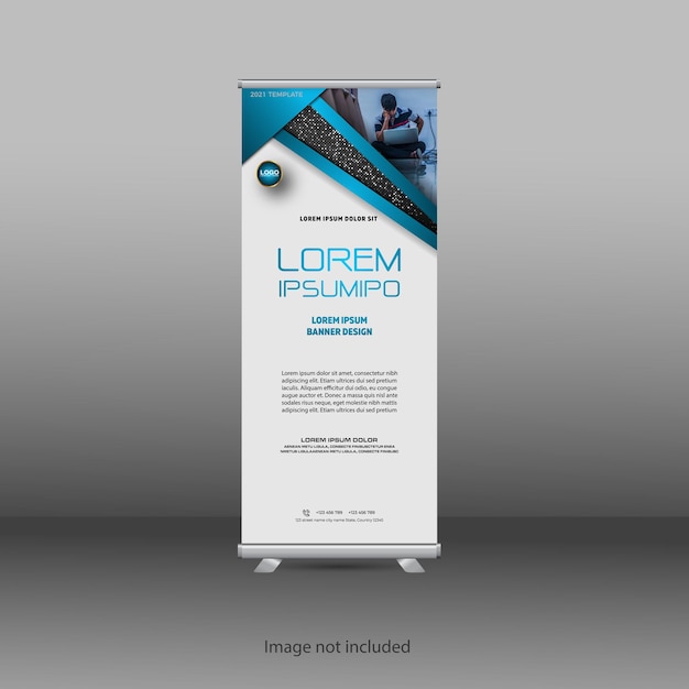 Professionelles Design für Roll-Up-Standbanner-Vorlagen