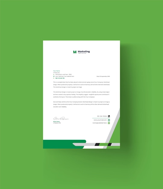 professionelles Design von Geschäftsbriefpapieren