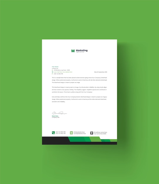 professionelles Design von Geschäftsbriefpapieren