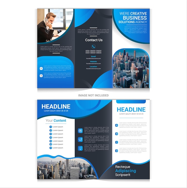 Professionelles Flyer-Broschüren-Design Modernes Business-Flyer-Design Event-Broschüren-Design
