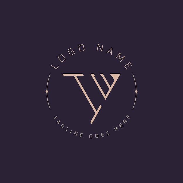 Professionelles IW-Logo Modernes Minimal IW-Buchstaben-Monogramm Emblem für Premium-Branding