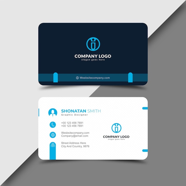 Professionelles, modernes, kreatives Visitenkartendesign