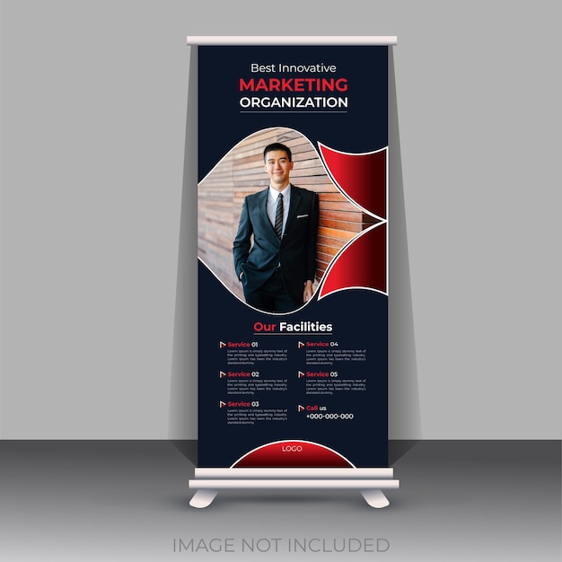 Professionelles Roll-up-Stand-Banner-Vorlagendesign