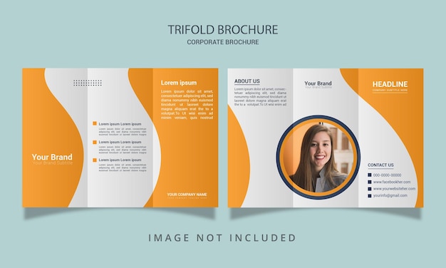 Professionelles trifold-business-broschüren-vorlagendesign für ihre marke