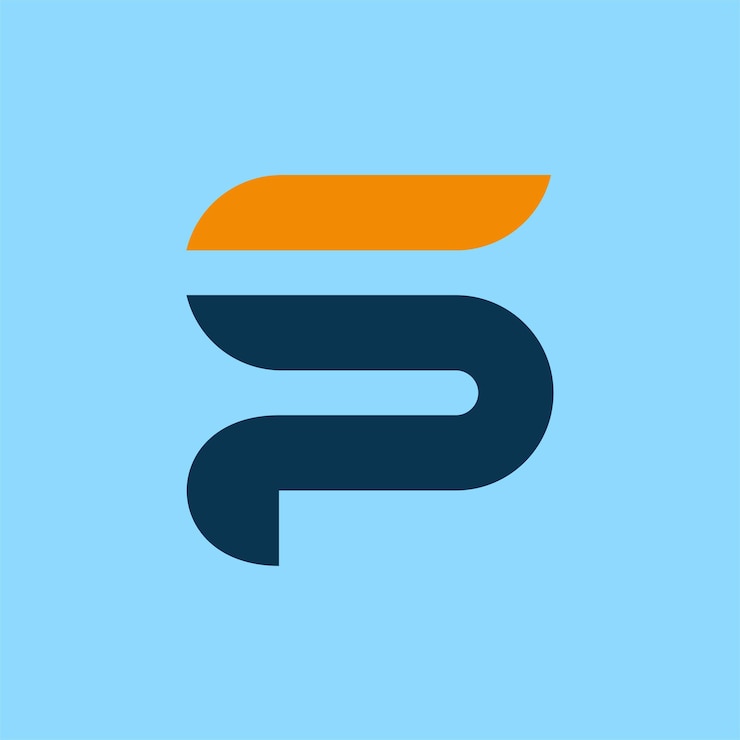 Vektor professionelles und minimalistisches letter sp ps-logo-design, bearbeitbar im vektorformat in schwarzweiß c