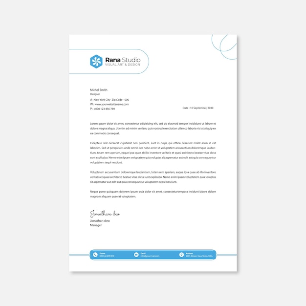 Profi-Briefkopf-Design-Vorlage