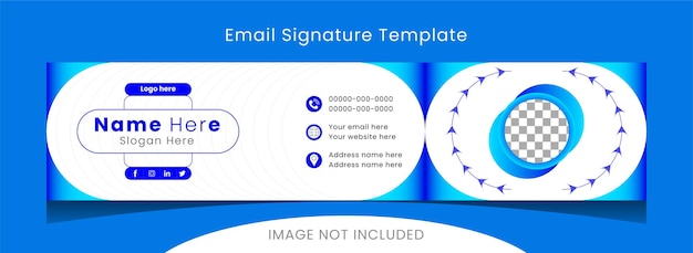 Profi-E-Mail-Signatur-Vorlage oder E-Mail-Footer-Design
