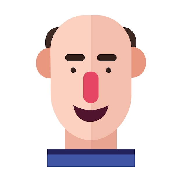 Profil-ikonen-männlicher avatar-mann porträt-zufällige personen-schattenbild-gesichts-flache design-vektor-illustration.