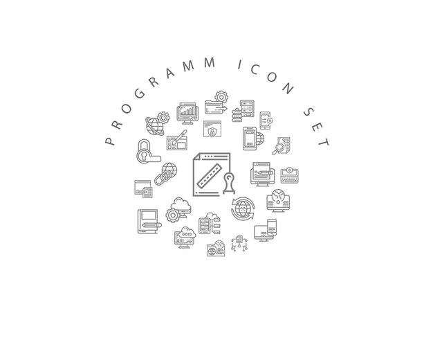 Programm-Icon-Set-Design