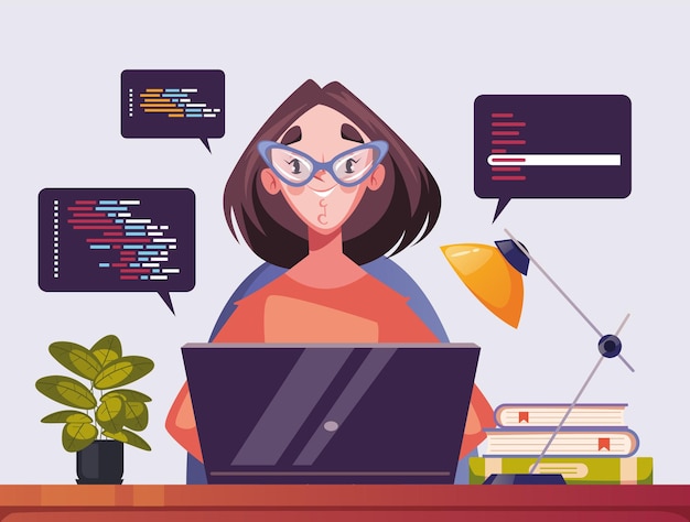 Programmierer arbeiten am Laptop-Computer-Website-Code-Programmkonzept