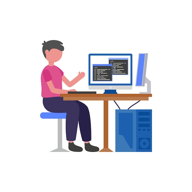 Programmierer bei der Arbeit