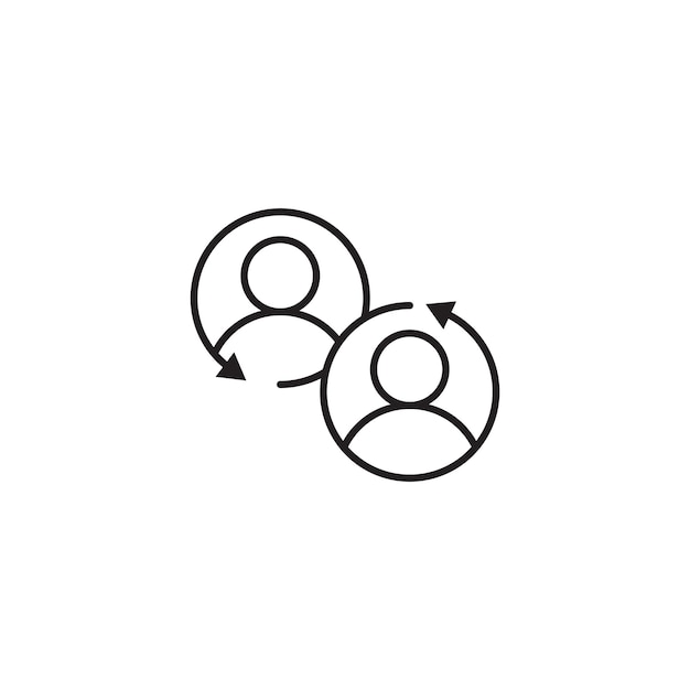 Programmpartner-Ikonen-Set Affiliate-Kanal-Programm Vektor-Symbol in schwarzem gefüllter und umrissener Stil Geschäftsempfehlungskonzept Zeichen