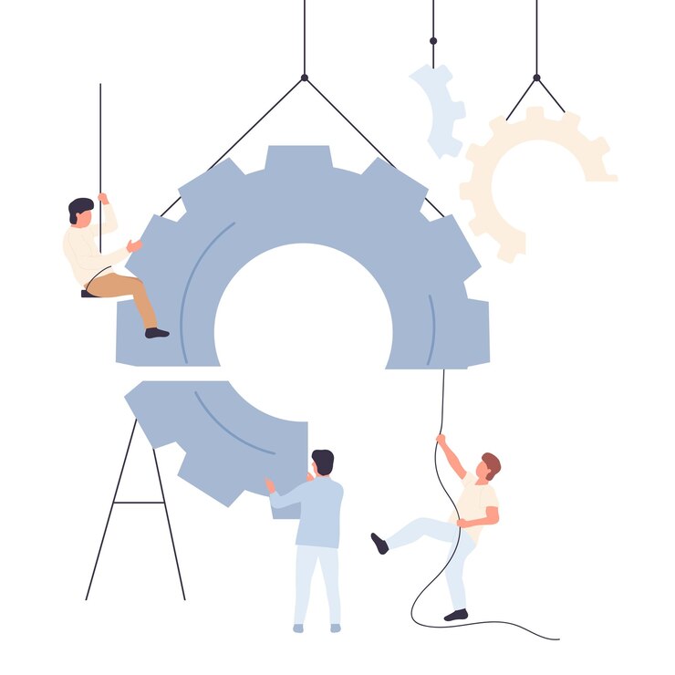 Vektor projektentwicklungsteam