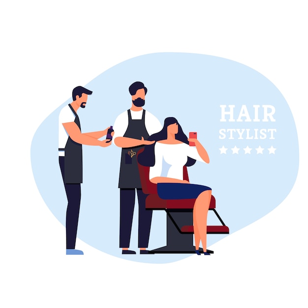 Promi-Service für Banner-Haarstylisten im Barbershop.