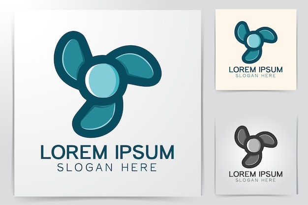 Propeller-logo-designs inspiration isoliert auf weißem hintergrund