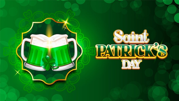 Prost auf st. patrick's day splash hintergrund