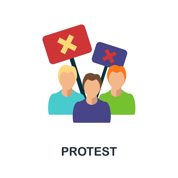 Vektor protest-symbol einfaches element aus der protestsammlung kreatives protest-symbol für webdesign-vorlagen, infografiken und mehr