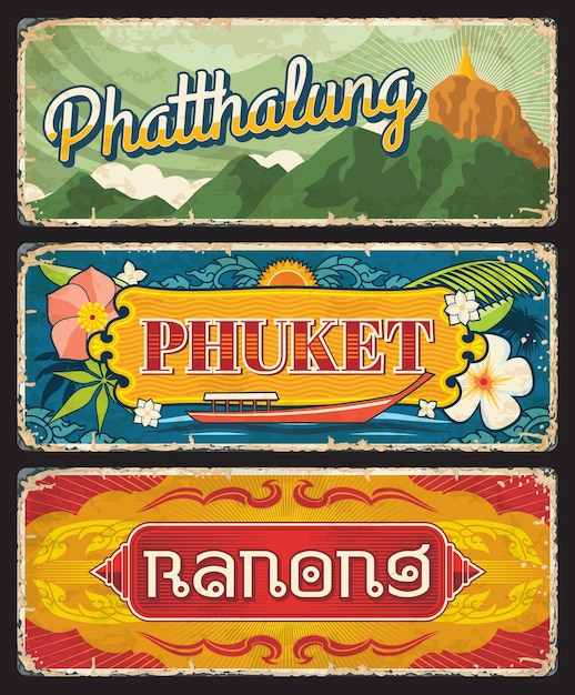 Provinzen phuket, ranong und phatthalug thailand