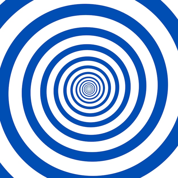 Psychedelische Spirale mit radialen Strahlen Hypnotische Spirale