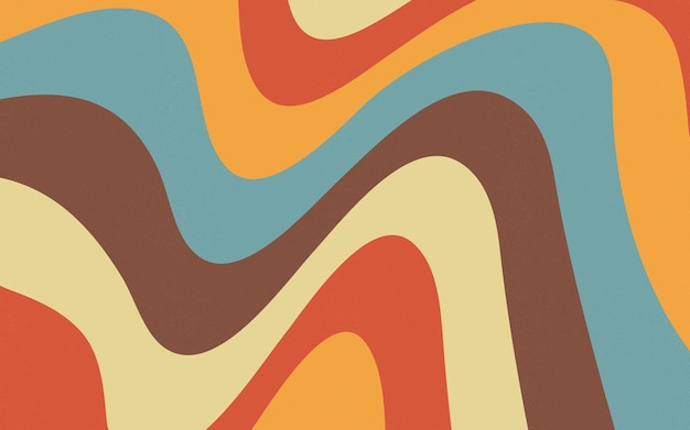 Psychedelischer grooviger Retro-Hintergrund