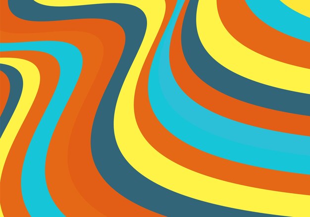 Psychedelischer groovy Hintergrund Farbiger abstrakter Hintergrund