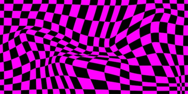 Psychedelisches Schachbrettposter