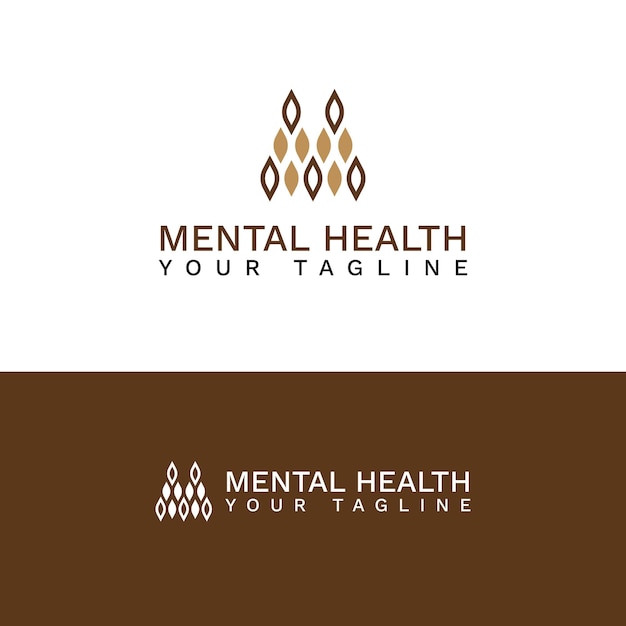 Psychische Gesundheit, Logo, Vektor, Illustration