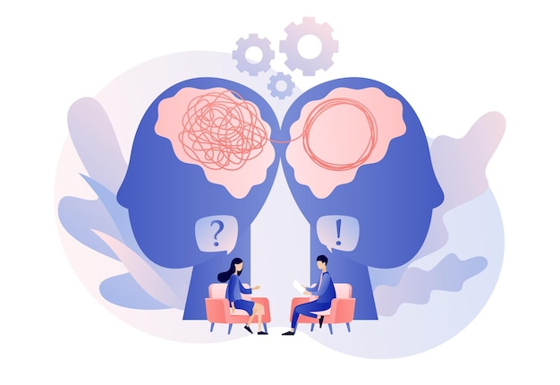 Psychologe Beratung Patient Psychotherapie Praxis psychologische Hilfe Psychologe Service