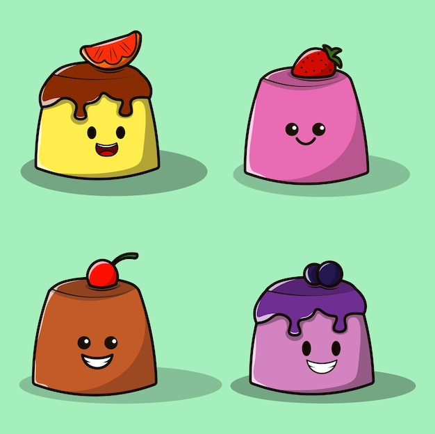 Puding-icon-pack-vektorset