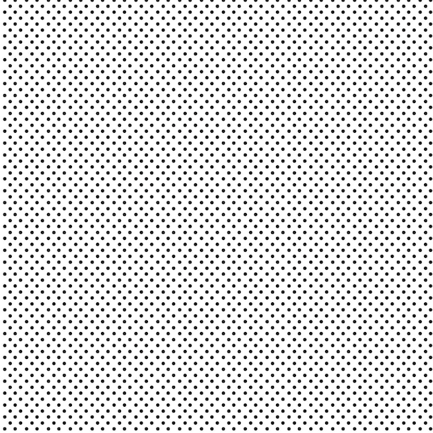 Punkte nahtloses Muster schwarz und weiß isoliert auf weißem Hintergrund Polka Punkt Muster Design Mono