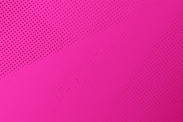 Punktiertes Halbtonmuster auf magentafarbenem Hintergrund Abstrakte Retro-Pop-Art-Textur