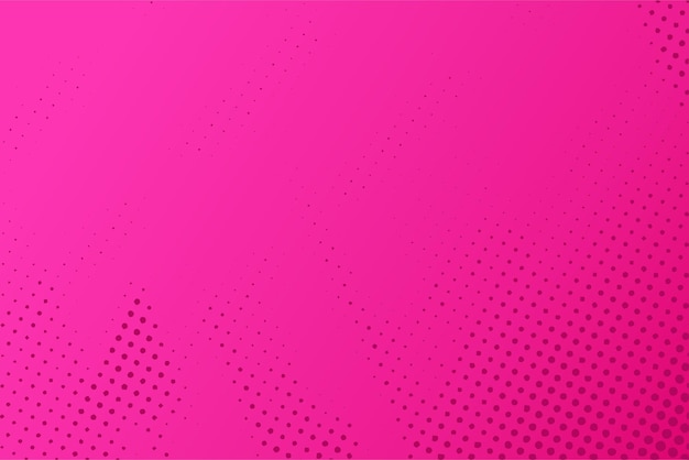 Punktiertes Halbtonmuster auf magentafarbenem Hintergrund Abstrakte Retro-Pop-Art-Textur
