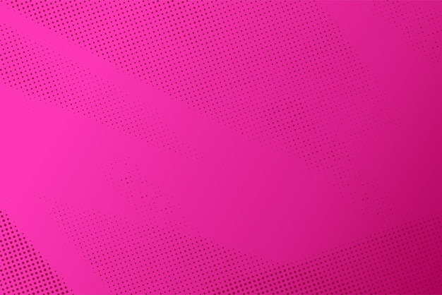 Punktiertes Halbtonmuster auf magentafarbenem Hintergrund Abstrakte Retro-Pop-Art-Textur